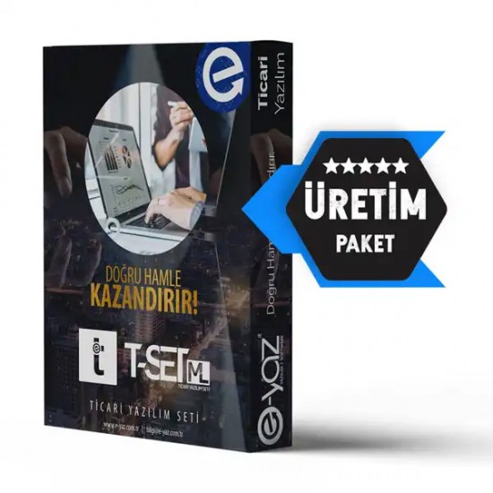 T-SET ML ÜRETİM Paket Ticari Yazılım T-SET ML ÜRETİM Paket Ticari Yazılım